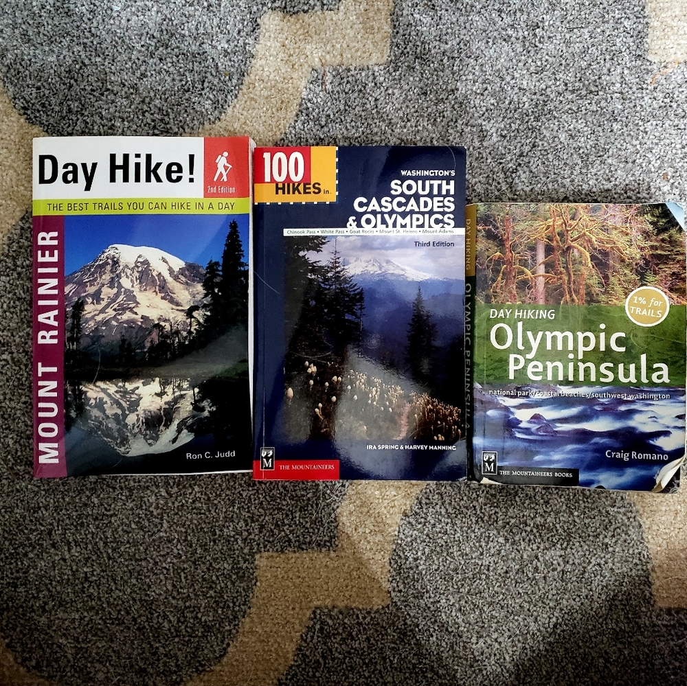 Washington State Hiking Trail Books (set of 3)